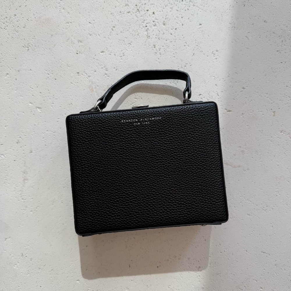 Brandon Blackwood Black trunk Handbag